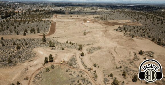 Aerial view of Stevens Road Tract.