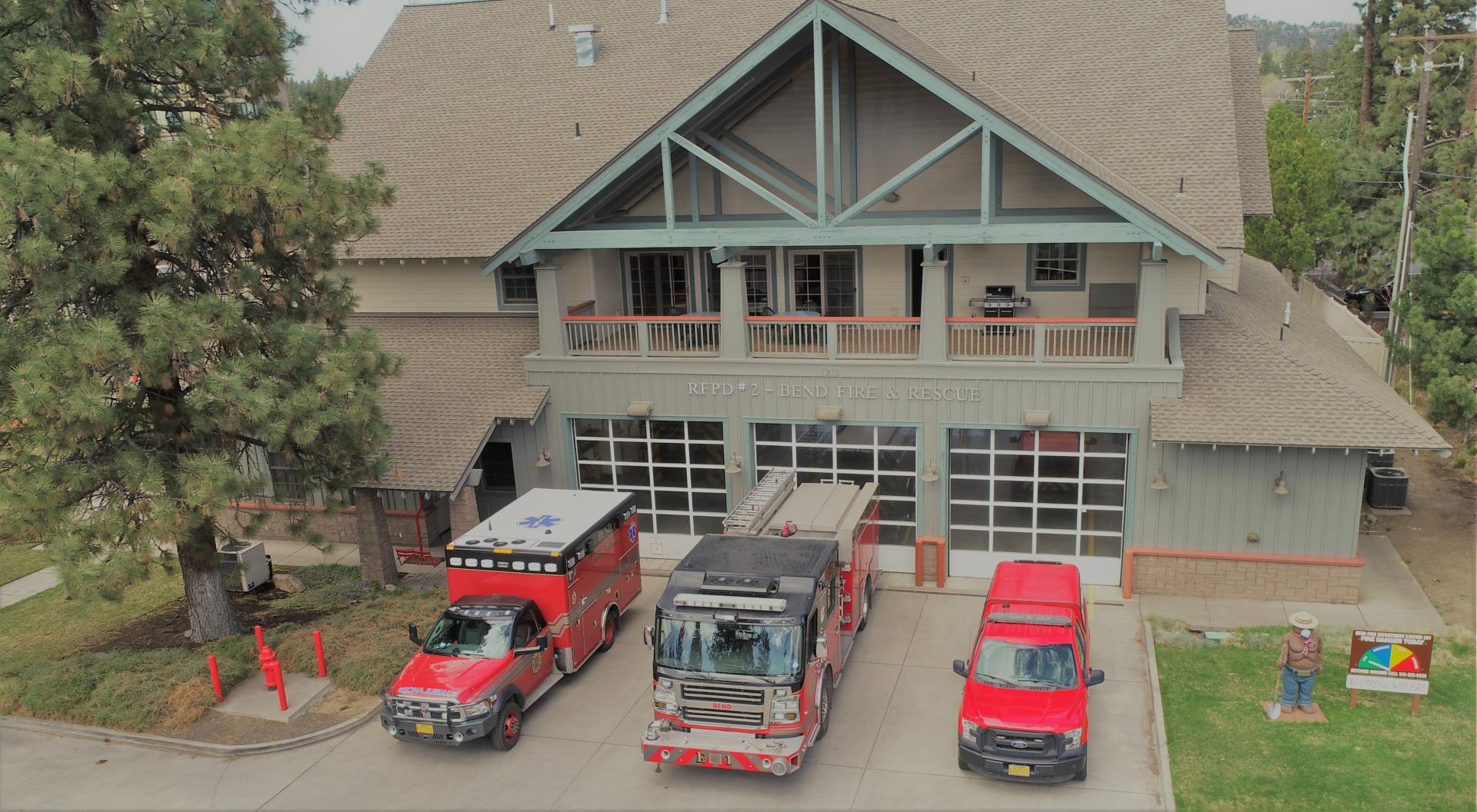 West Fire Station with Ambulance, Fire Engine and Special Response Vehicle