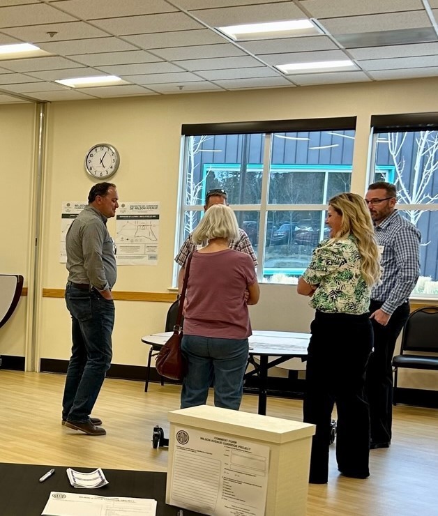 A photo of attendees at the April 26 Phase 3 Informational Meeting.