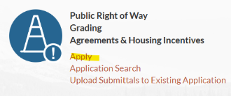 Service area selection in CityView.