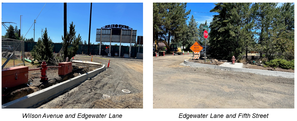 Construction on Wilson and Fifth and Edgewater