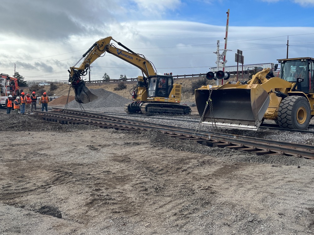 Construction on Olney Avenue.
