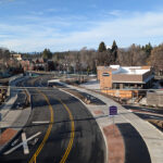 Intersection of Olney and Wall near Downtown Bend.