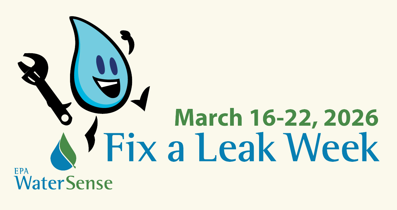 Water drop illustration made to look like a cartoon character holding a wrench.