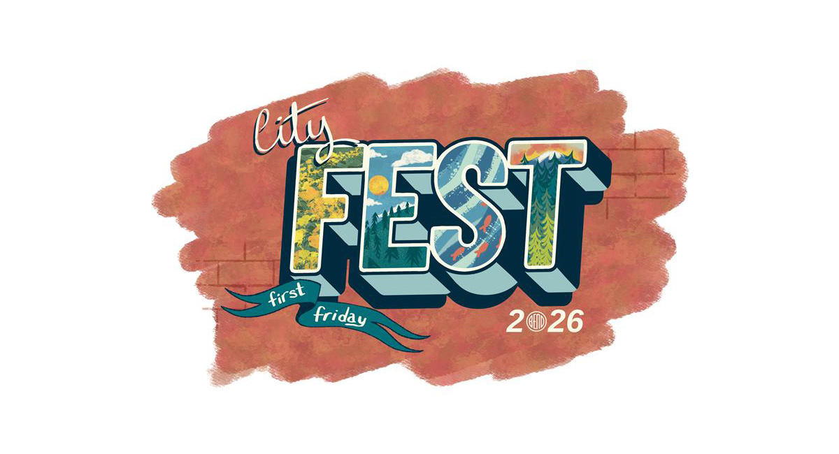 The words, CitytFest, displayed as a mural on a brick wall illustration.