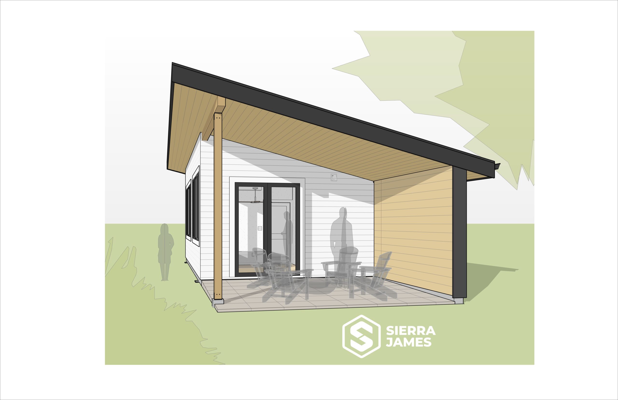 A rendering of an ADU