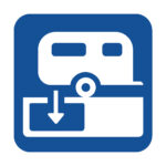 Dumping station for caravan symbol