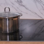 Pot on an electric stovetop.