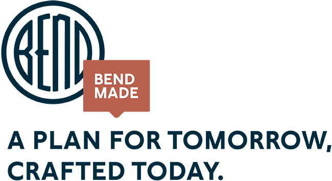 Bend Made logo with tagline: A plan for tomorrow, crafted today.
