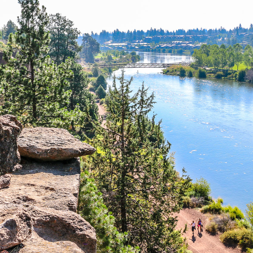 Deschutes River from a rock outcropping.